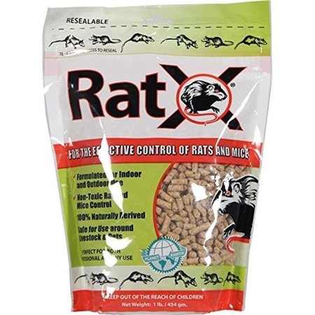 ECOCLEAR PRODUCT RATX Ecoclear Product Ratx AX00000 All-Natural Non-Toxic Rat & Mouse Killer Pellets; 1 lbs AX00000